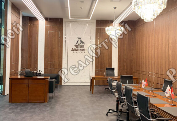 Ремонт кабинета руководителя фото 15